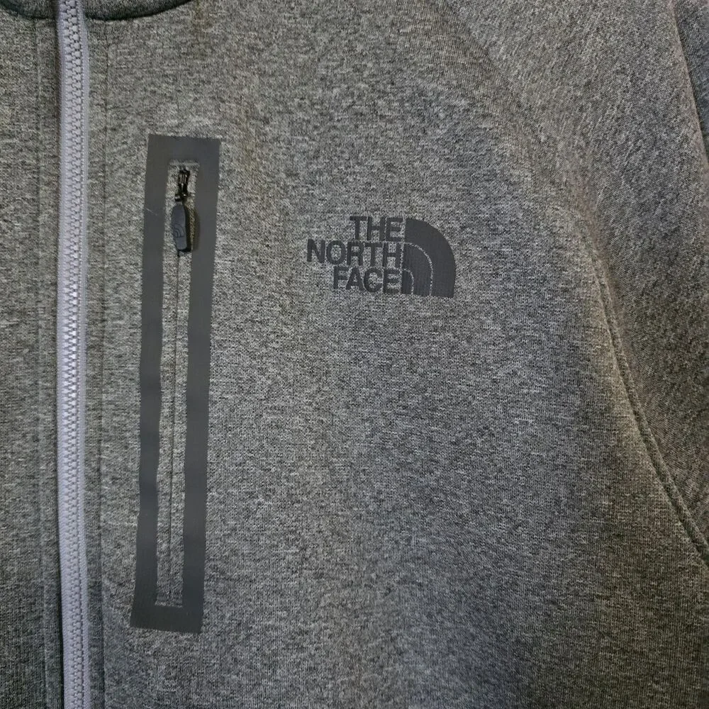 The North Face Mens Large Canyonlands 1/2 Zip Fleece Pullover Heather Grey